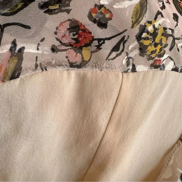 Grey Jason Wu Silk Dress Spaghetti Straps Midi Ruffles Tiered Cream 8 - Picture 14 of 15